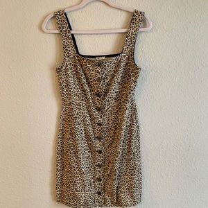 Cheetah Button Down Dress
